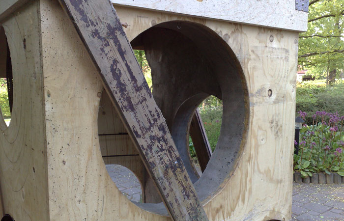 Der Btaonk�se am Stellwerk in Bargteheide