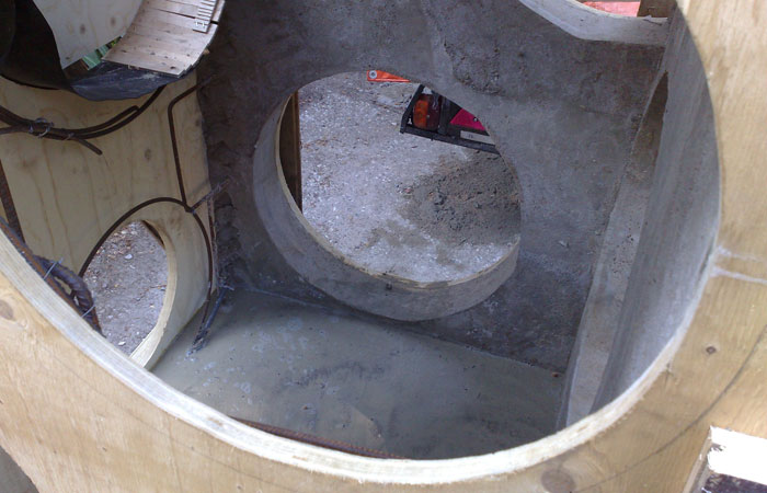 Der Btaonk�se am Stellwerk in Bargteheide