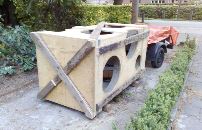 Der Btaonk�se am Stellwerk in Bargteheide